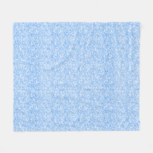 Couverture Polaire Light Blue Faux Glitter & Sparkles (Devant (Horizontal))