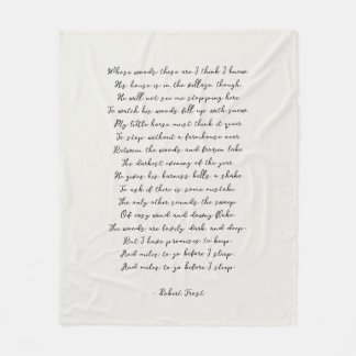 Couverture Polaire Light Cream Custom Poem Song Lyric Quote