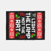 Couverture Polaire Light The Lamp Not The Rat Funny Christmas Matchin (Devant (Horizontal))