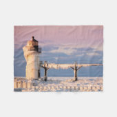 Couverture Polaire Lighthouses | Lac Michigan Lighthouse (Devant (Horizontal))