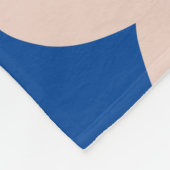 Couverture Polaire Ligne Abstraite bleue (Coin)