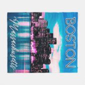 Couverture Polaire Ligne aérienne du Massachusetts de Boston (Devant (Horizontal))