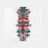 Couverture Polaire Ligne du Tennessee (Devant (Horizontal))