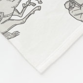 Couverture Polaire Ligne mono de cheval de pur sang d'équitation de (Coin)