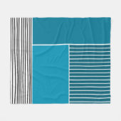 Couverture Polaire Lignes Abstraites (Devant (Horizontal))