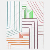 Couverture Polaire Lignes Art Déco (Devant)