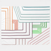 Couverture Polaire Lignes Art Déco (Devant (Horizontal))