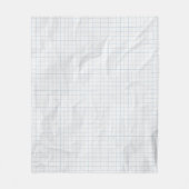 Couverture Polaire Lignes bleues en papier recadré blanc (Devant)