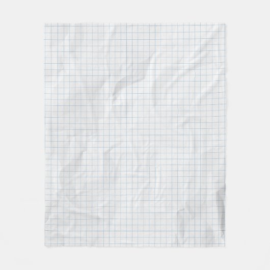 Couverture Polaire Lignes bleues en papier recadré blanc (Devant)