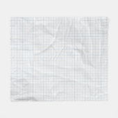 Couverture Polaire Lignes bleues en papier recadré blanc (Devant (Horizontal))