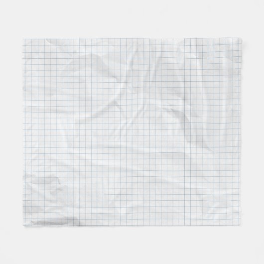 Couverture Polaire Lignes bleues en papier recadré blanc (Devant (Horizontal))