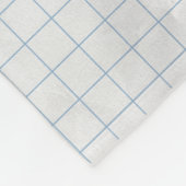Couverture Polaire Lignes bleues en papier recadré blanc (Coin)