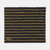 Couverture Polaire Lignes brillantes d'or (Devant (Horizontal))