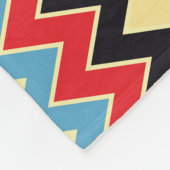 Couverture Polaire Lignes de couleurs en zigzag (Coin)