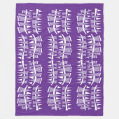 Couverture Polaire Lignes de Triangle Violet Dodle44c (Devant)