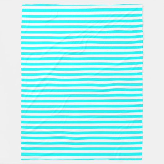 Couverture Polaire Lignes Design Aqua (Devant)