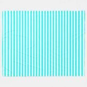 Couverture Polaire Lignes Design Aqua (Devant (Horizontal))