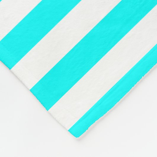 Couverture Polaire Lignes Design Aqua (Coin)