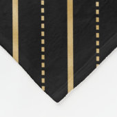 Couverture Polaire Lignes et points de brillance d'or (Coin)