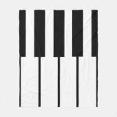 Couverture Polaire Lignes géométriques des touches de piano (Devant)