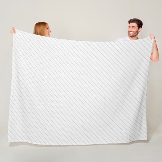 Couverture Polaire Lignes minces diagonales (En situation)