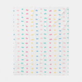 Couverture Polaire Lignes motifs (Devant)
