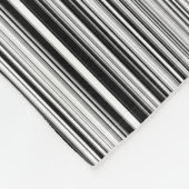 Couverture Polaire Lignes noires et blanches (Coin)