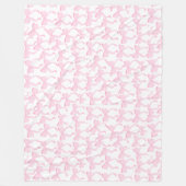 Couverture Polaire Lignes roses chics (Devant)