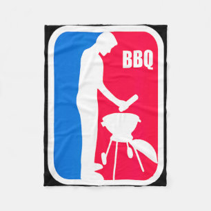 Couverture Polaire Ligue BBQ - barbecue drôle de grillades pour homme