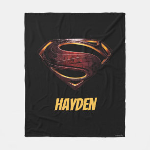 Couverture Polaire Ligue de Justice Symbole de superman métallique