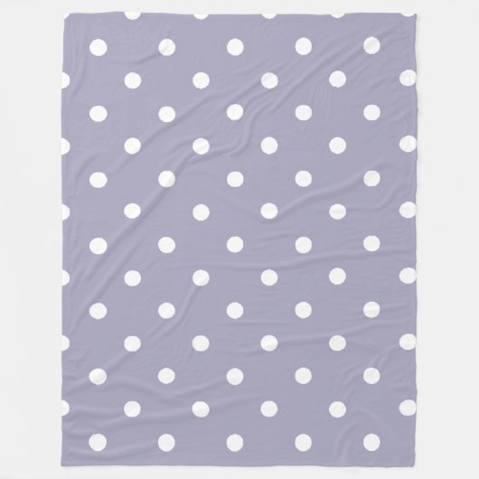Couverture Polaire Lila violet à pois (Devant)