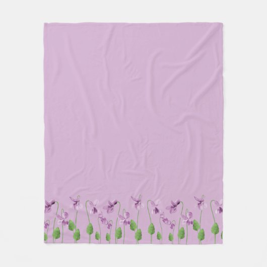 Couverture Polaire Lilac Blanche polaire florale (Devant)