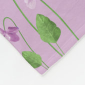 Couverture Polaire Lilac Blanche polaire florale (Coin)