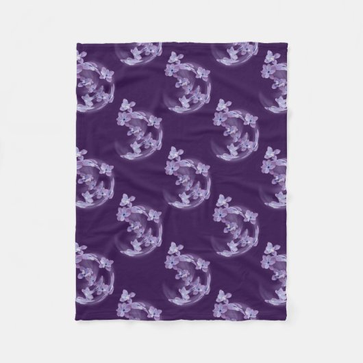 Couverture Polaire Lilac en cercle (Devant)