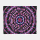 Couverture Polaire Lilac Mandala (Devant (Horizontal))