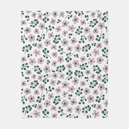 Couverture Polaire Lilac Purple Aesthétique Mélange Mini Fleurs Super (Devant)