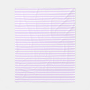 Couverture Polaire Lilac purple and white candy stripes