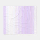 Couverture Polaire Lilac purple and white candy stripes (Devant (Horizontal))