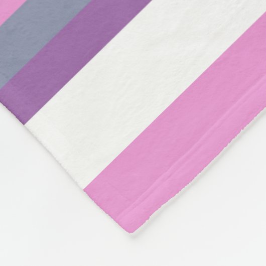 Couverture Polaire Lilac rayures (Coin)