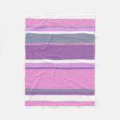 Couverture Polaire Lilac rayures (Devant)