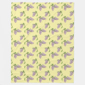 Couverture Polaire Lilacs Été Blanche en polaire souple (Devant)