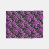 Couverture Polaire lilas rose violet | photo florale rose romantique (Devant (Horizontal))