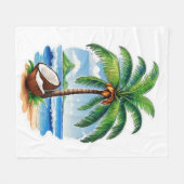 Couverture Polaire L'île tropicale des Cocotiers (Devant (Horizontal))