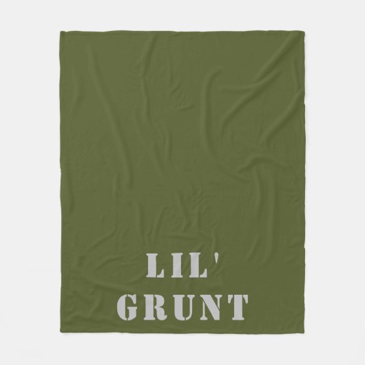 Couverture Polaire Lil'Grunt Military (Devant)