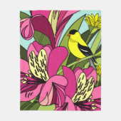 Couverture Polaire Lilies péruviennes (Devant)