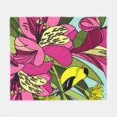 Couverture Polaire Lilies péruviennes (Devant (Horizontal))