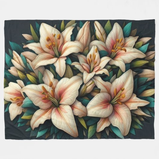 Couverture Polaire Lillies (Devant (Horizontal))