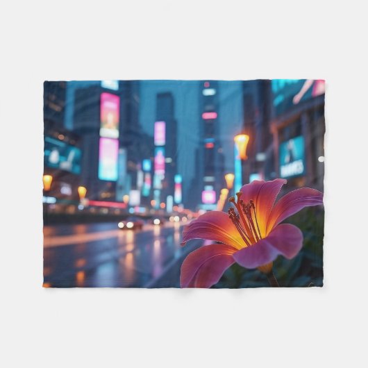 Couverture Polaire Lily Néon Moderne (Devant (Horizontal))