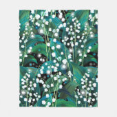 Couverture Polaire Lily of the valley. Seamless background pattern (Devant)