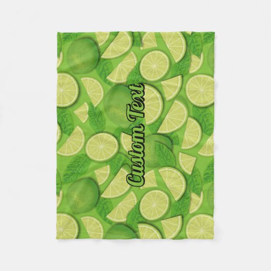 Couverture Polaire Lime (Devant)